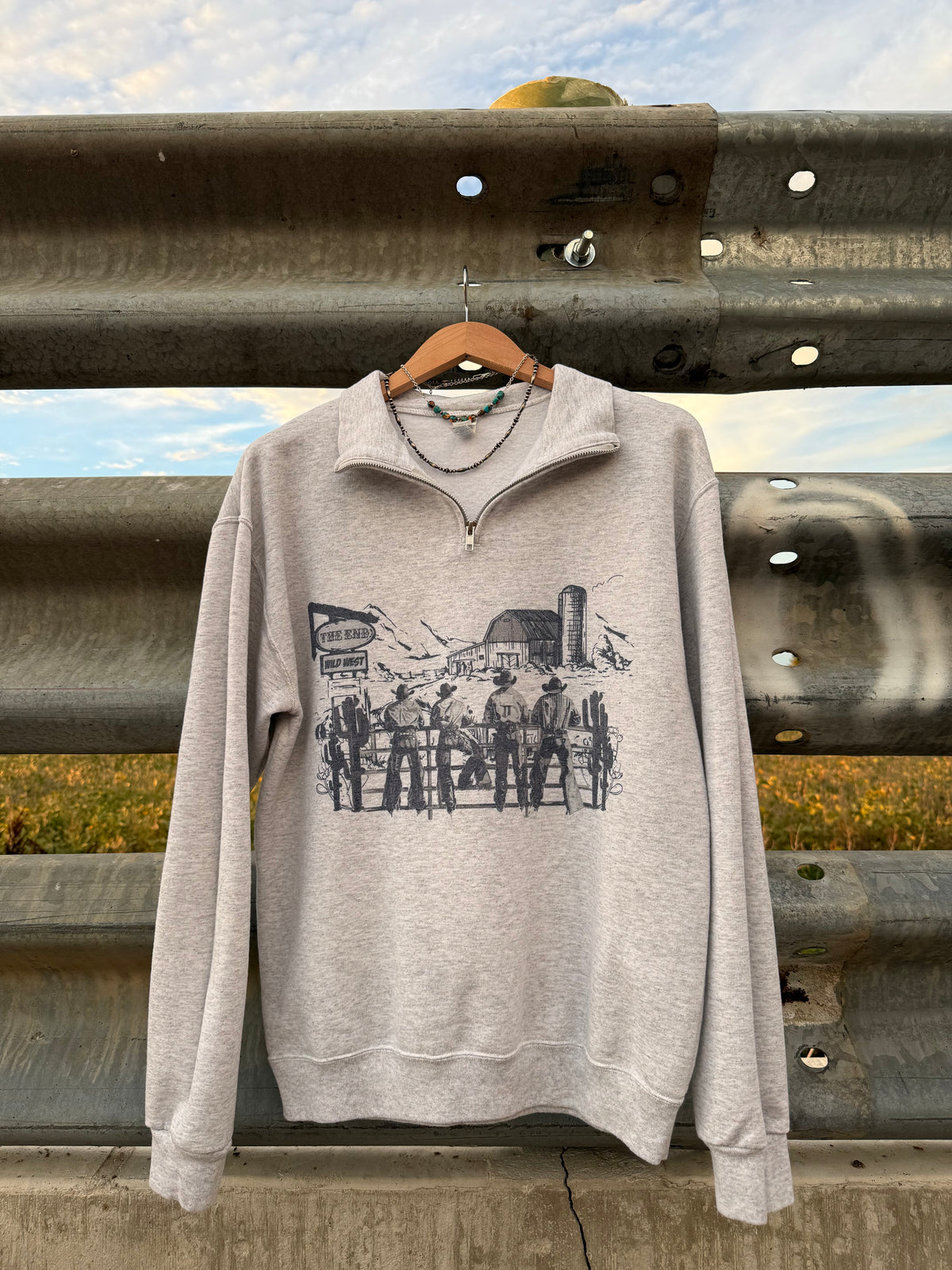 Cowboy Scene Quarter Zip