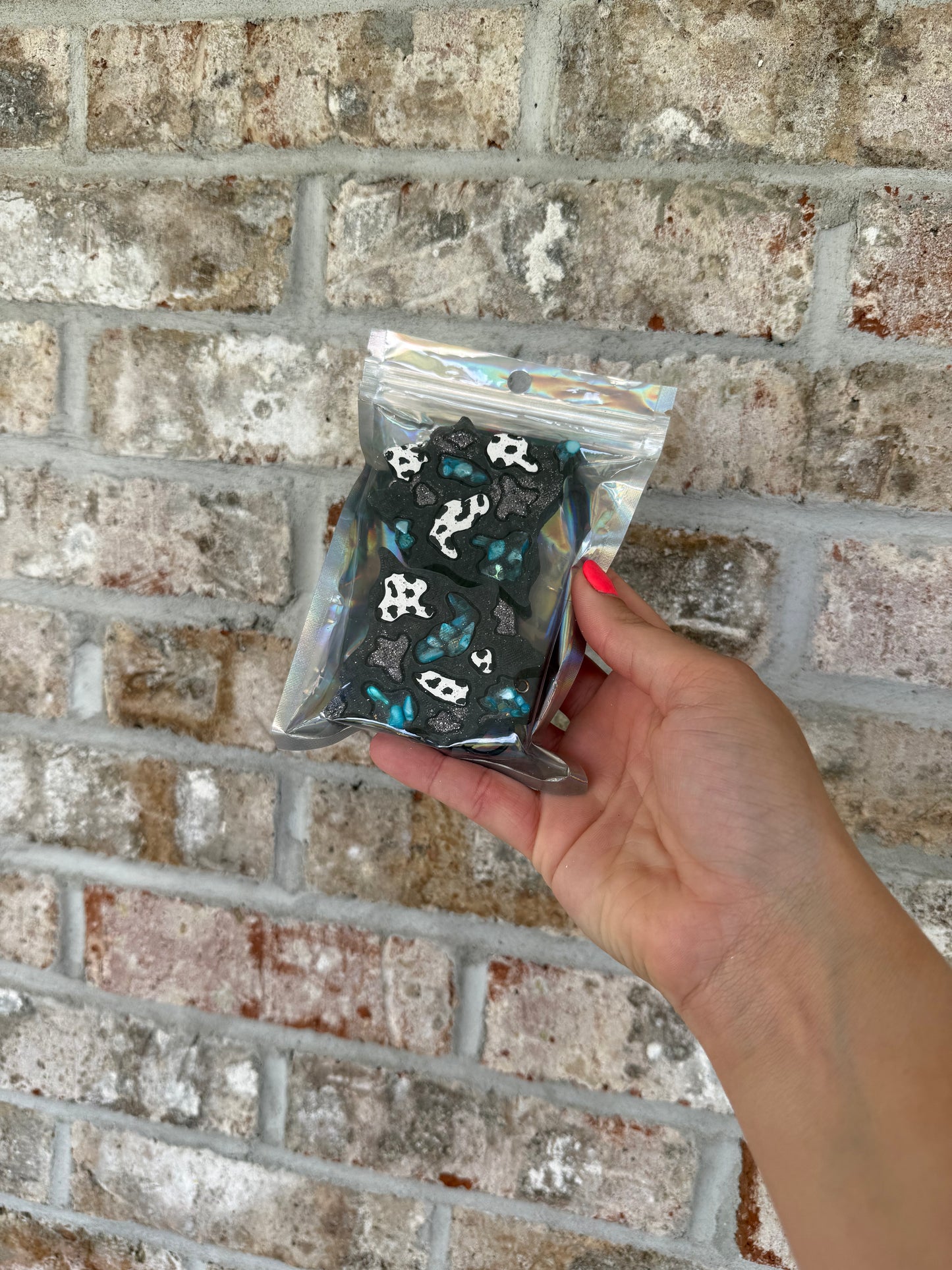 Turquoise Cowhide Freshies