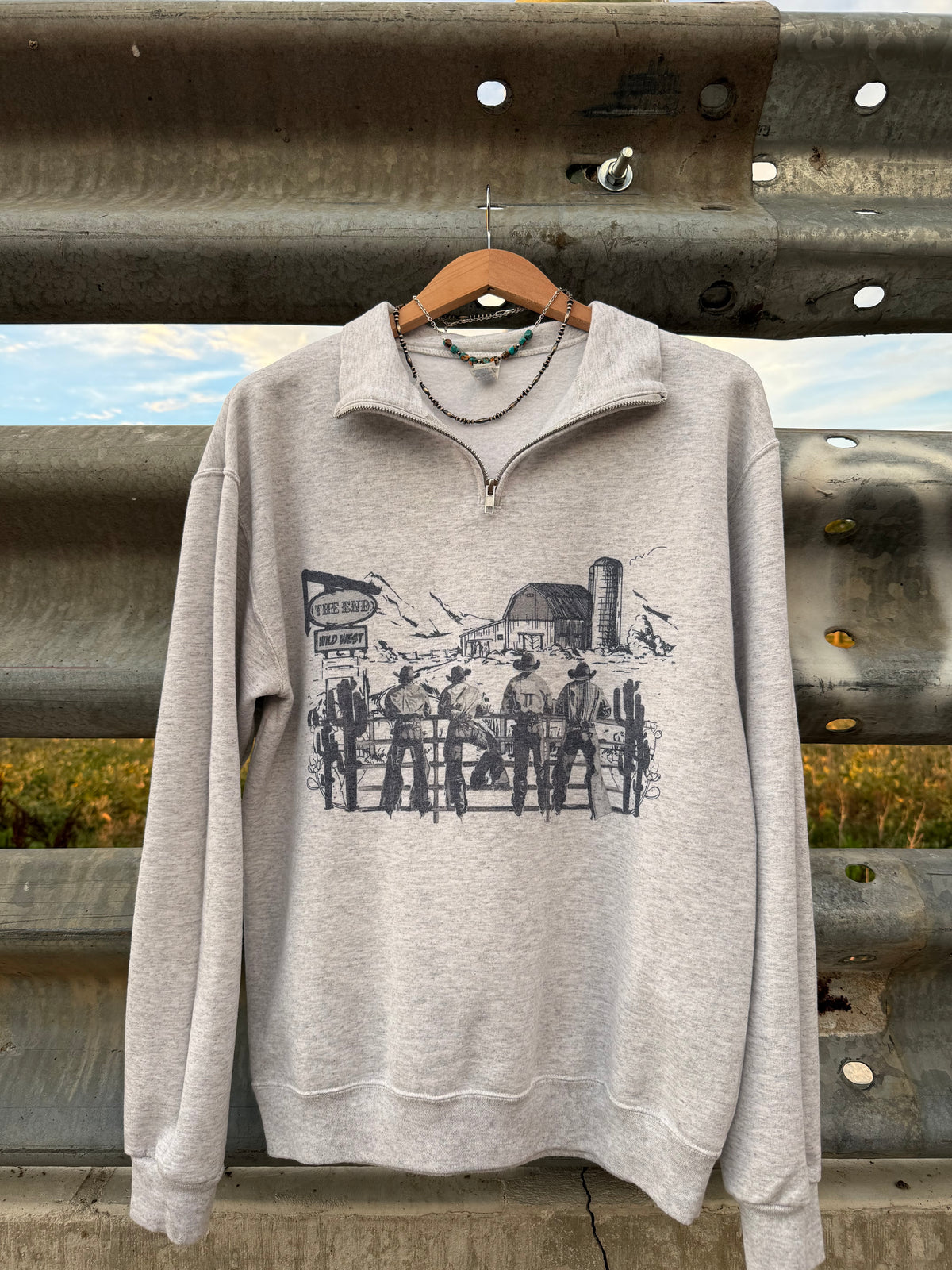 Cowboy Scene Quarter Zip
