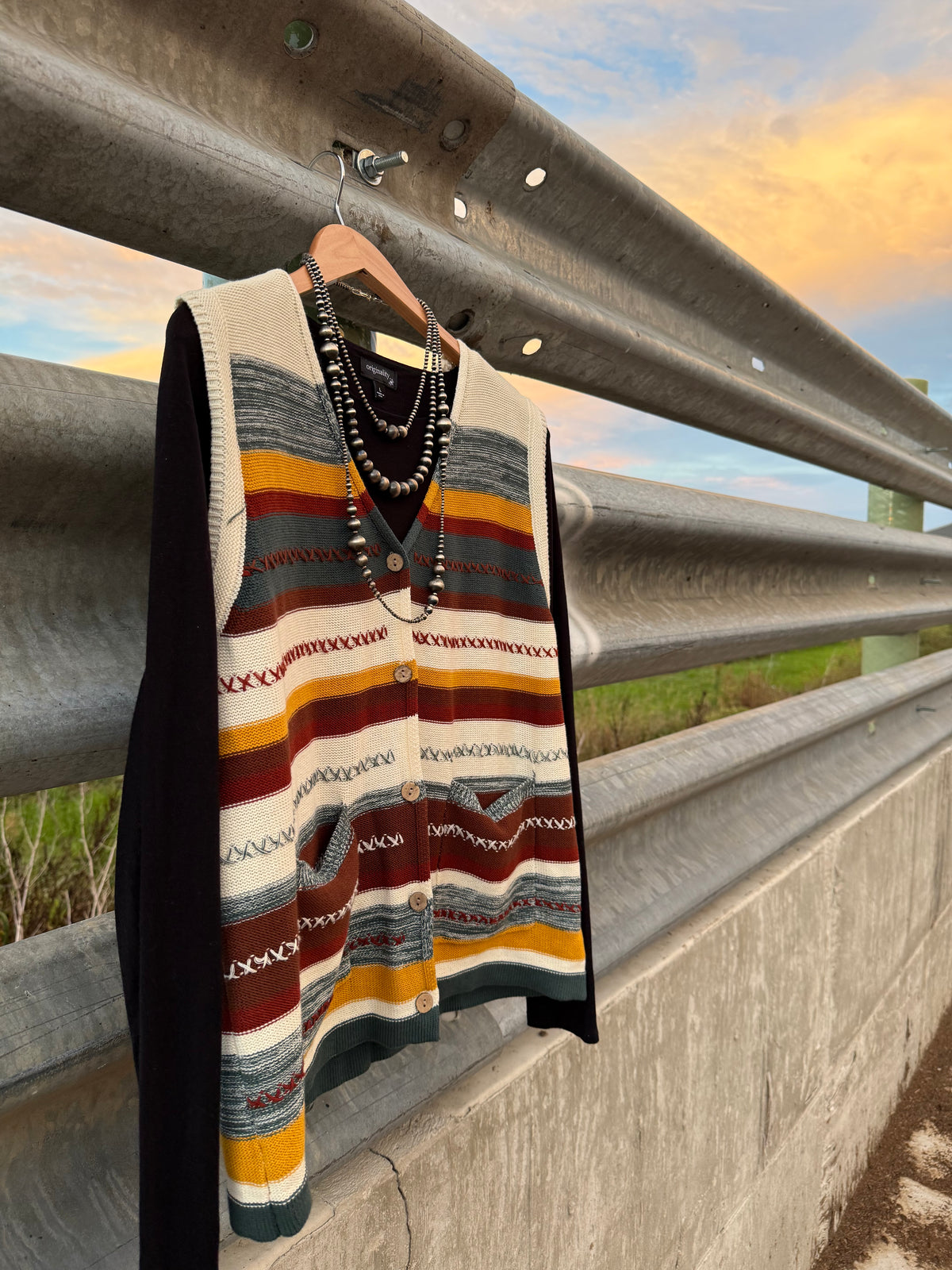 Stripe Sweater Vest