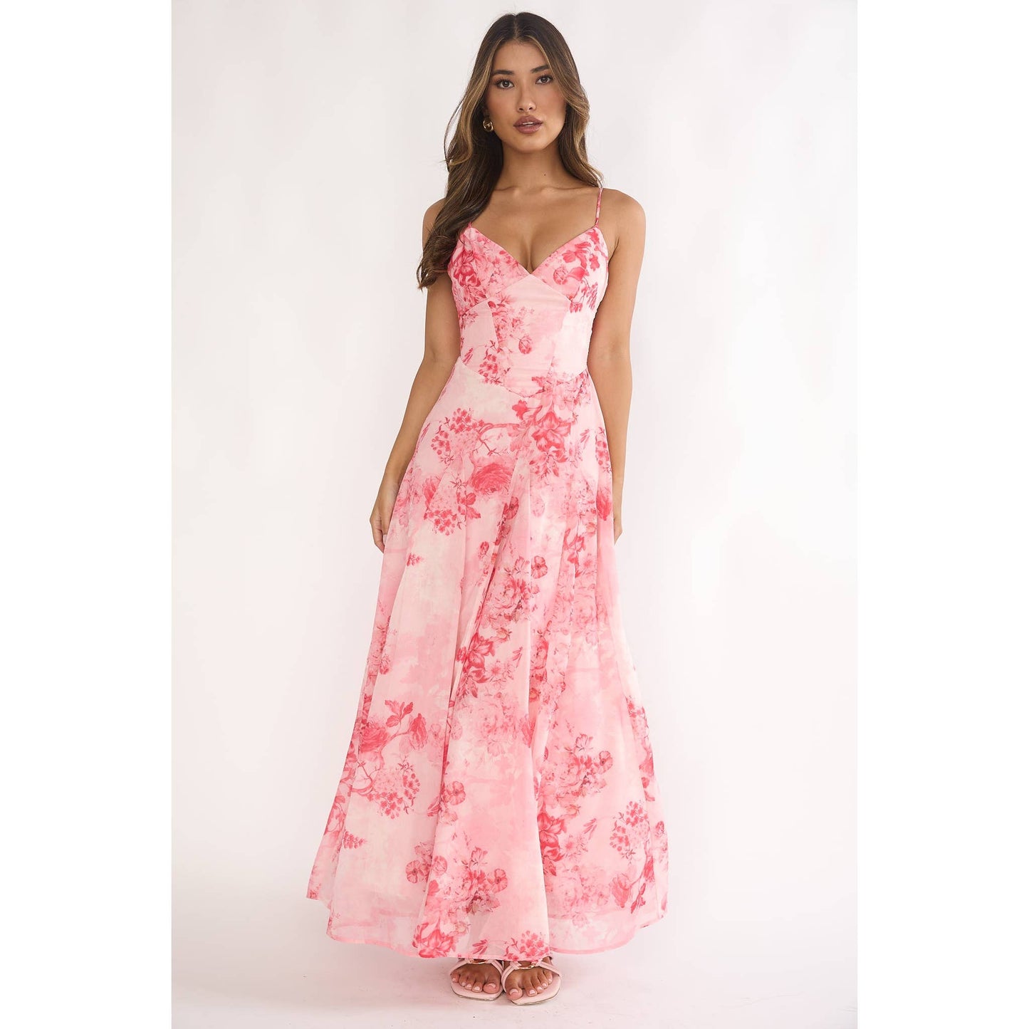 Open Back Floral Dress