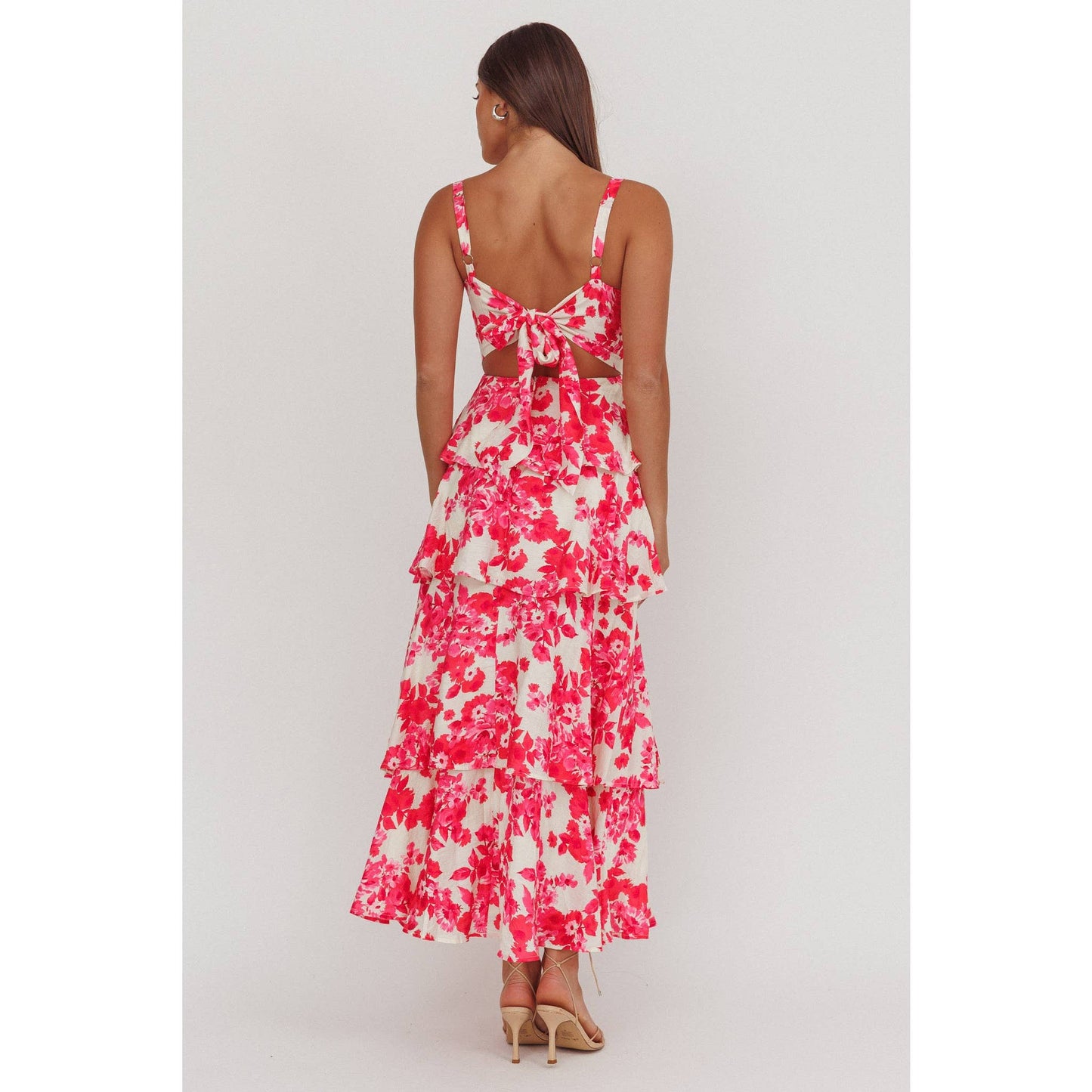 Ruffled Floral Dress