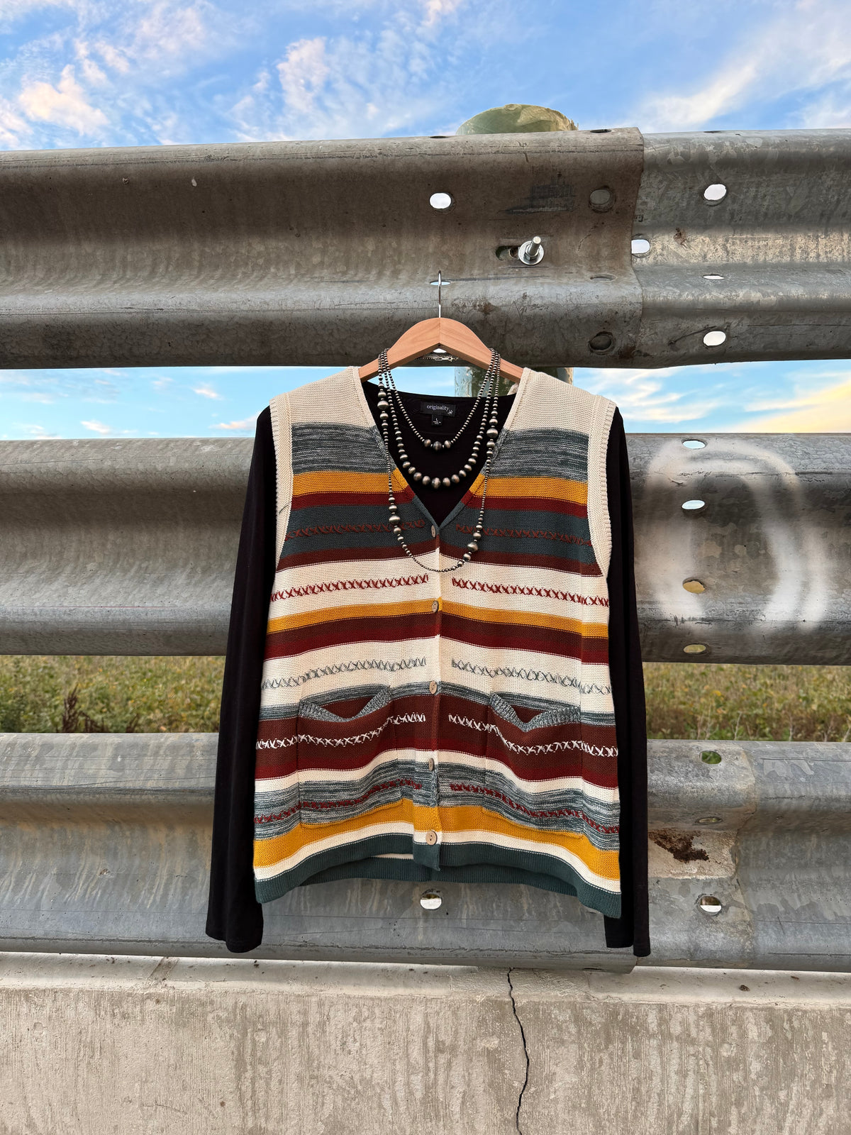 Stripe Sweater Vest
