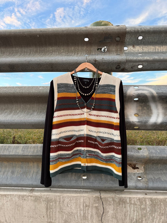 Stripe Sweater Vest