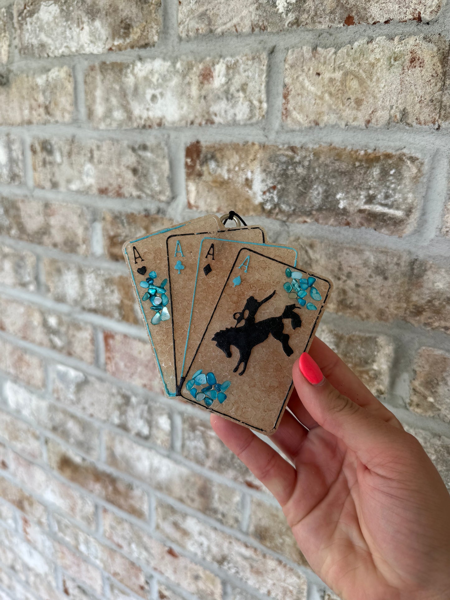 Turquoise Wild Card Freshie