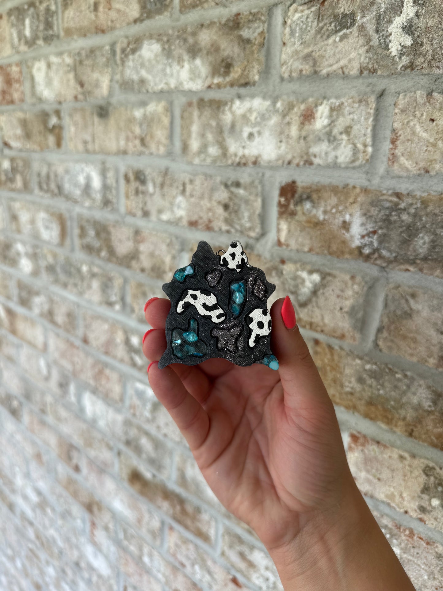 Turquoise Cowhide Freshies