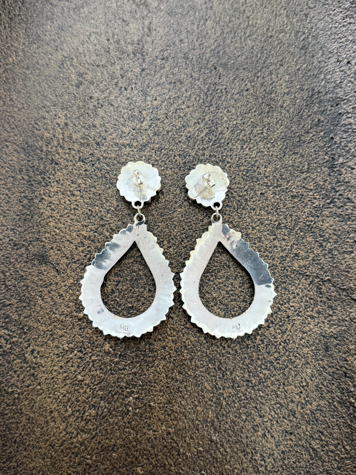 Turquoise Cluster Drop Earrings