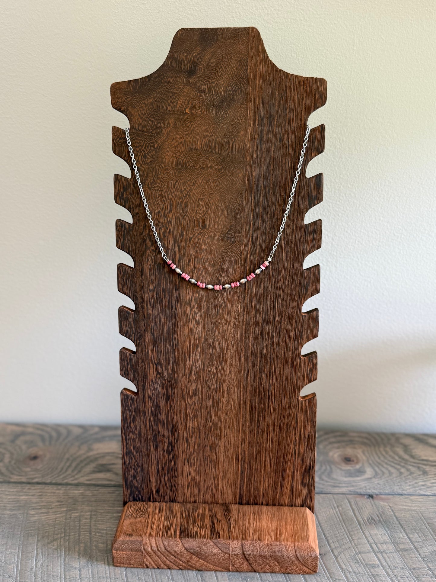 Pink Rhodonite Necklace