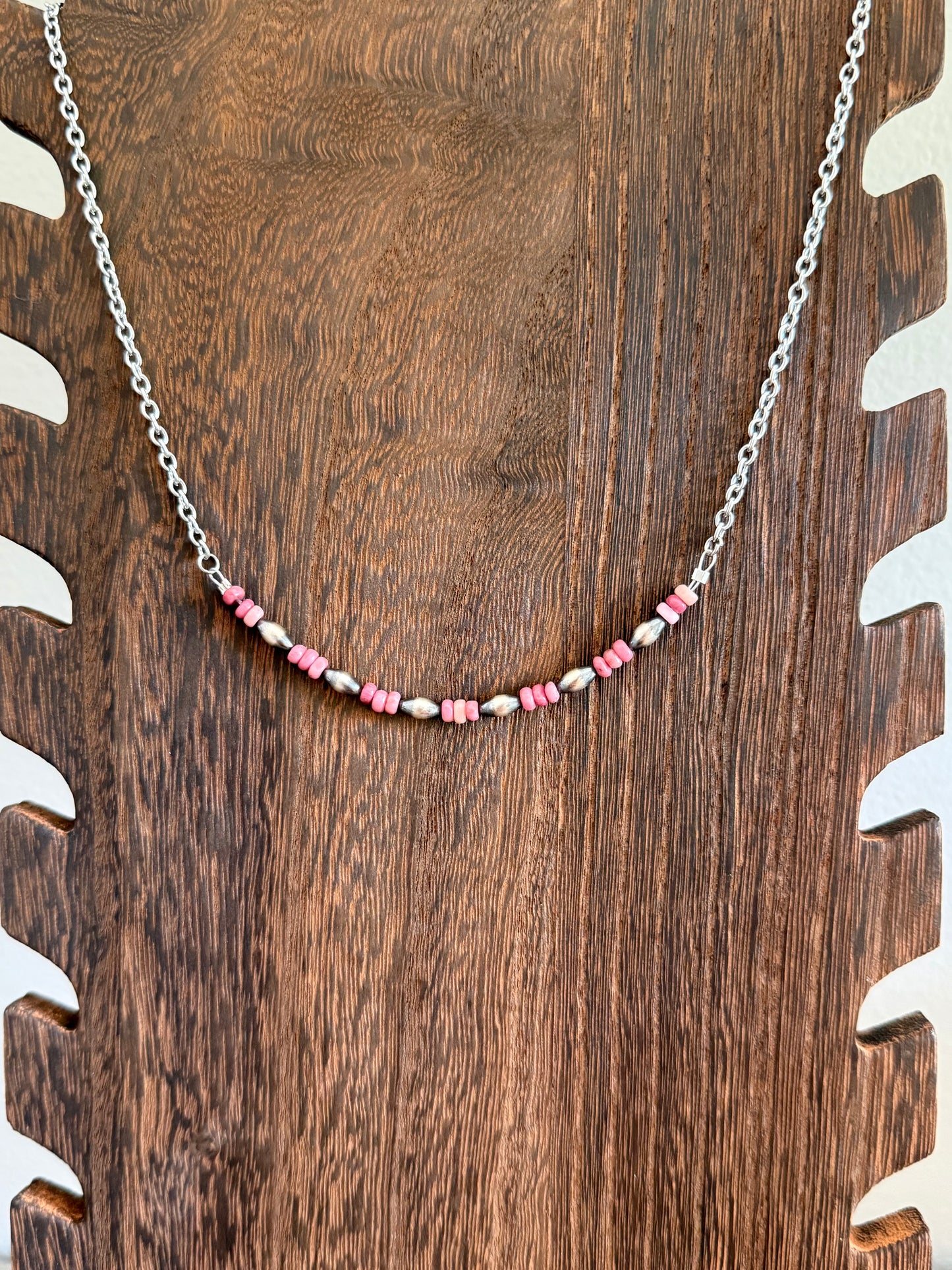 Pink Rhodonite Necklace