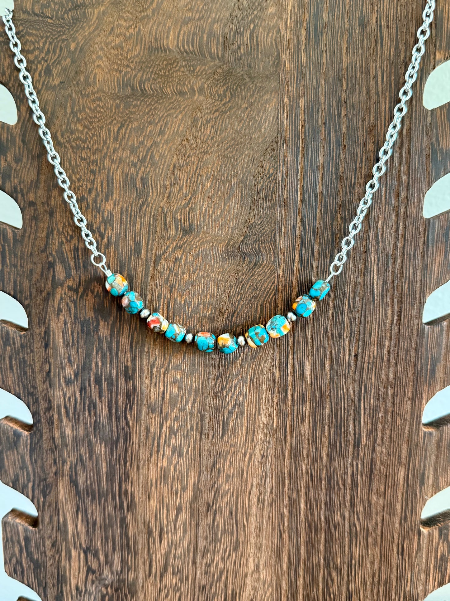 Spiny Oyster Turquoise Necklace