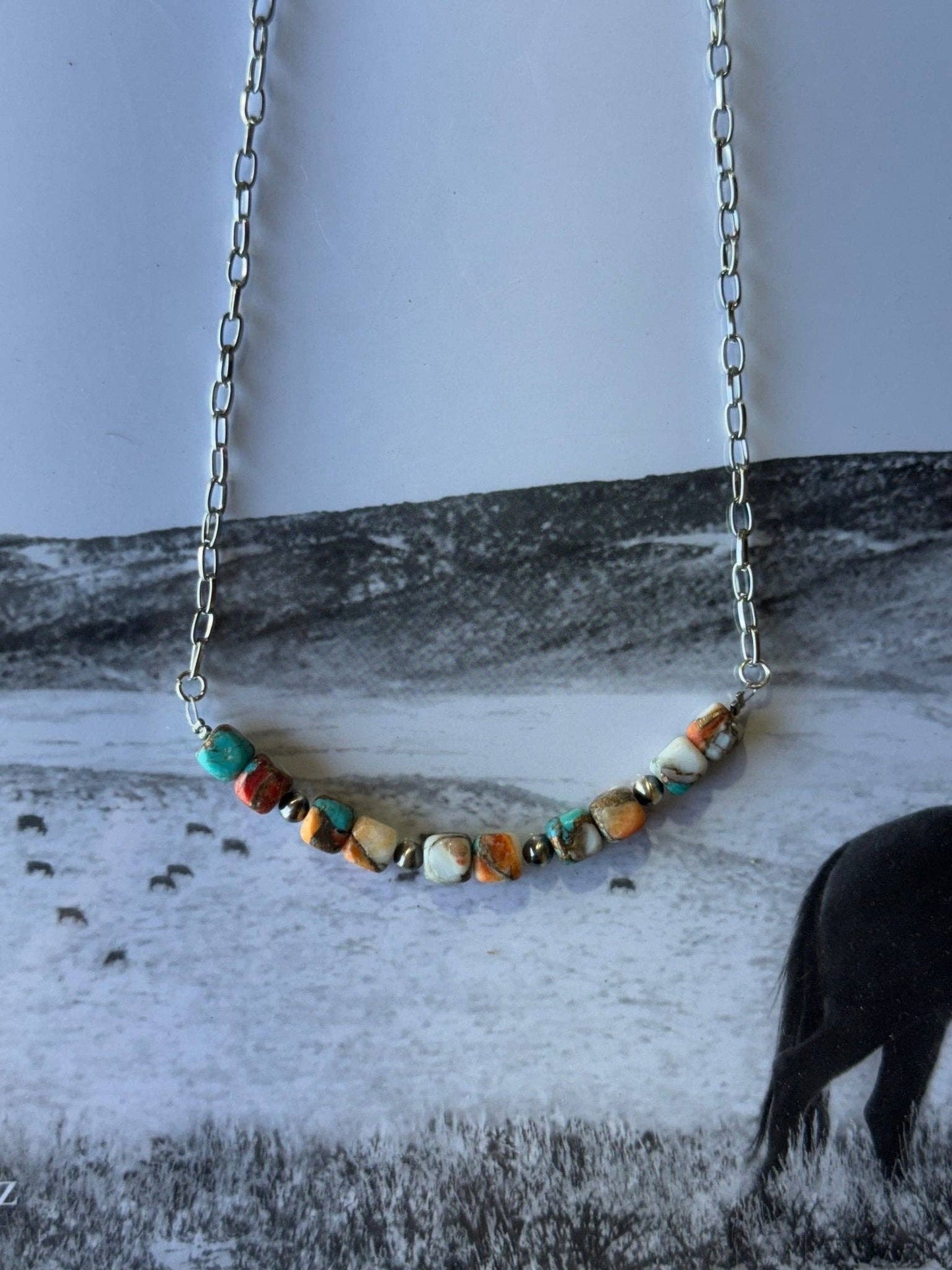 Spiny Oyster Turquoise Necklace